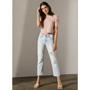 NWT $188 Joe's Jeans Vintage Stretch Cigarette Crop Distressed Jeans